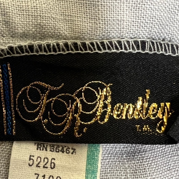 Vintage JR Bentley Light Gray Patch Pocket A-Line Midi Skirt - Size 9/10 - Picture 9 of 10